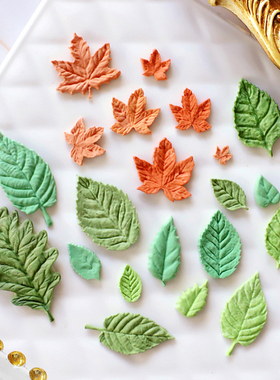 Maple Rose leaf leaves Fondant Cake Molds Chocolate Mould fo