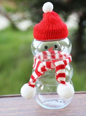 4x Modern Plastic Storage Jar Christmas ree Decorative Weddi