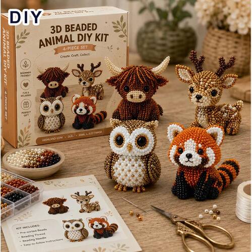 Handmade Diy Animal Beading Kit For Adults Handmade Tiny 3d