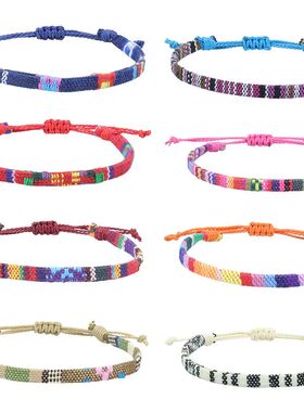 Anklets For Women Woven Fabric Foot Leg Bracelet Men Handmad