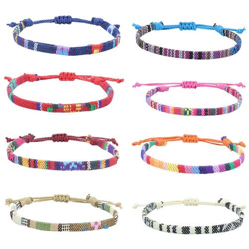 Anklets For Women Woven Fabric Foot Leg Bracelet Men Handmad