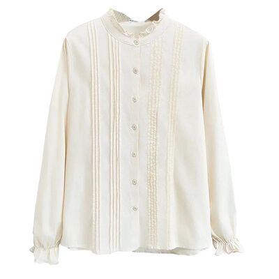 Plus Size Women's Blouses 2025 Autumn New Style Ruffled Coll