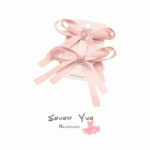 SevenYue儿童蝴蝶结头饰网红发夹发卡宝宝碎发小夹子女童发饰