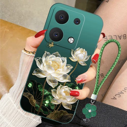 适用opporeno9pro+手机壳Reno8pro+新款Reno7SE硅胶壳opporeno6pro+蝴蝶莲花防摔RENO5K全包边reno4/3高颜值