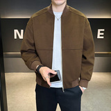 新高品质直播~棒球领夹克外套3403-1-JK8078-P128，男装夹克，电商C301