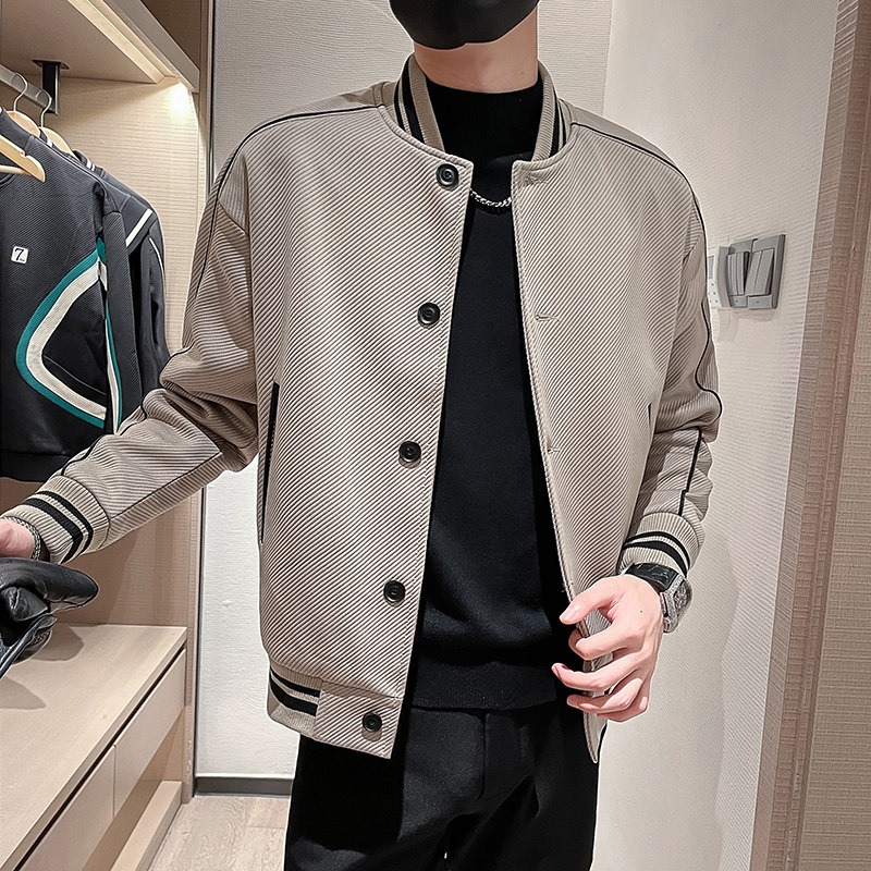 2025秋社会小伙缉明线单排扣夹克外套1XZ403-1-JK8505-P108,男装夹克,电商C301