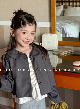 春季童装女童洋气外套2026新款中小童女宝宝时尚可爱休闲上衣开衫