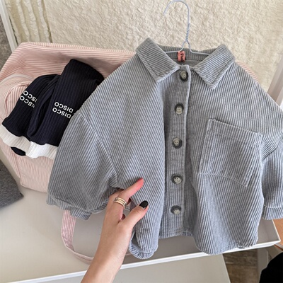 中小童春秋时尚灯芯绒外套