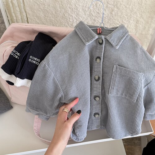 中小童春秋时尚灯芯绒外套