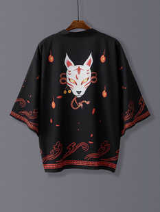 改良汉服中国风唐装披风日系羽织汉服开衫古风浮世绘道袍防晒外套