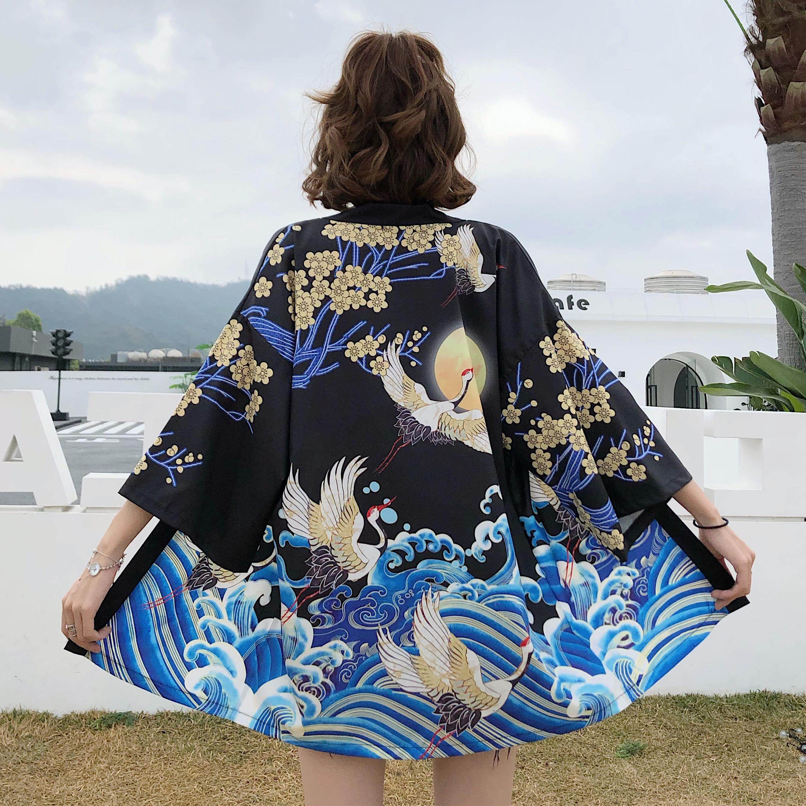 中国风羽织个性ins潮款防晒衣宽松开衫和服薄外套宽松防晒外套