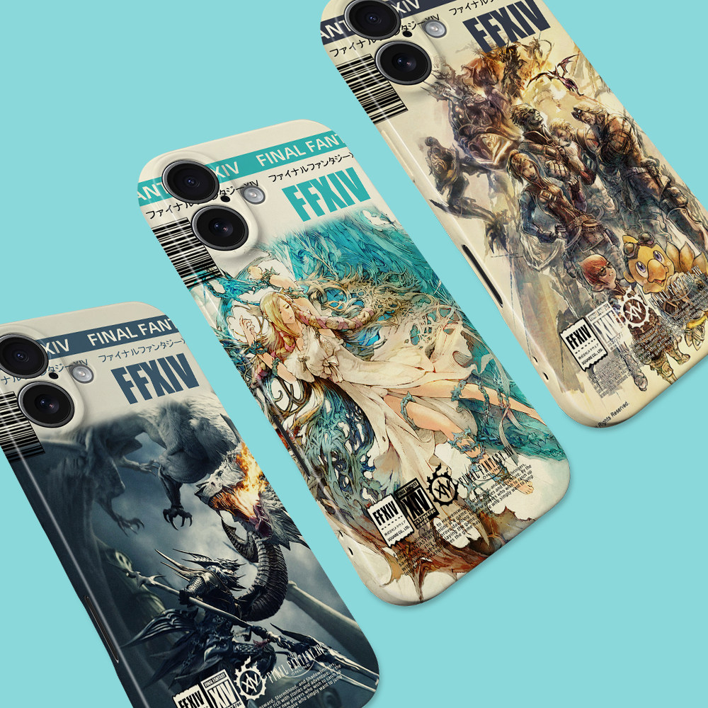 FF14手机壳17Promax最终幻想ip13/14/15plus/16游戏pura70菲林软壳mate70米15K80荣耀400