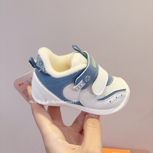 基诺浦冬款加绒棉鞋学步鞋轻便步前鞋男女婴儿宝宝鞋关键鞋2138