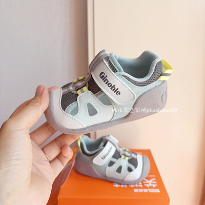 基诺浦夏包头凉鞋轻便软底关键鞋