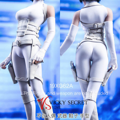 现货 VSTOYS 1/6 黑凰白凤 刺客装紧身衣 不含包胶女素体兵人头雕
