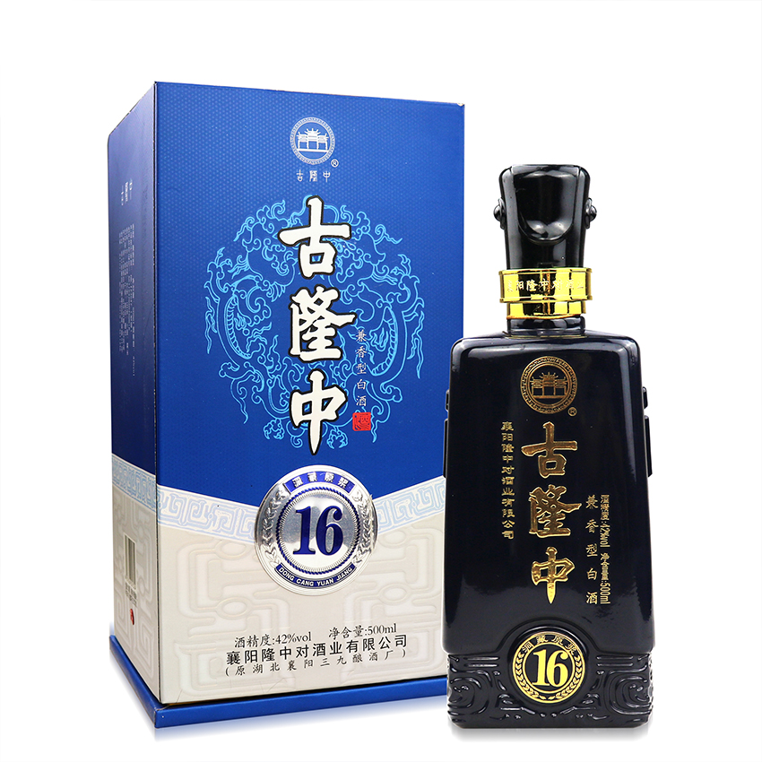 襄阳特产古隆中酒42度洞藏16年原浆酒500ml兼香型白酒正品包邮