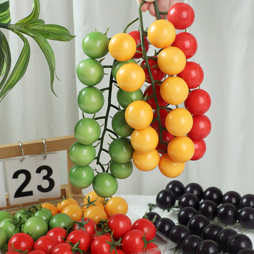 仿真圣女果串假水果装饰直播样品
