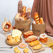 仿真面包玩具软香慢回弹假水果蛋糕店模型食物道具装 饰摆件烘培店