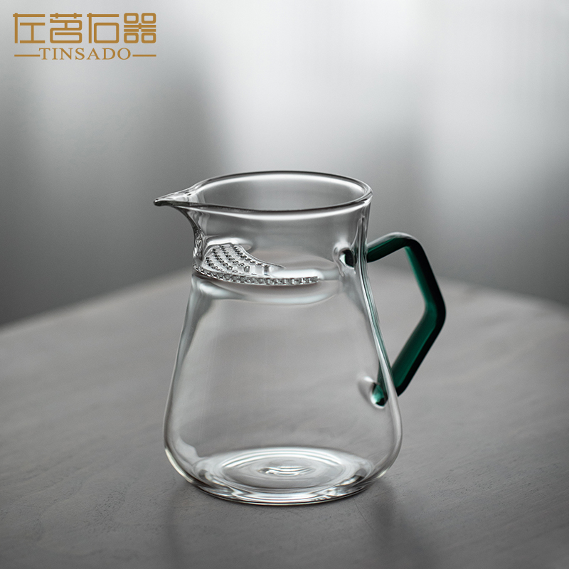 左茗右器玻璃公道杯加厚耐热茶海