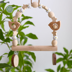 鹦鹉用品牡丹虎皮站架站棍秋千鸟笼装饰啃咬玩具云梯爬梯用品大全