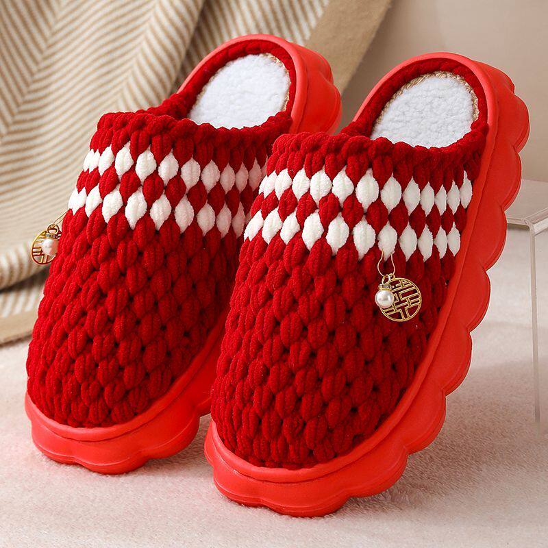 臻鞋坊新款孺子牛云朵鞋底手工拖鞋冰条线钩织拖鞋毛线拖鞋成品,居家布艺,居家棉拖/棉鞋,淘宝优惠券,粉丝福利购,淘宝优惠卷
