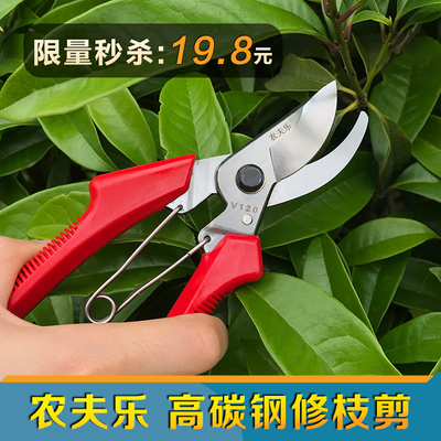 农夫乐修枝剪 粗枝剪 园林工具采摘剪 高碳钢果树剪 花艺省力剪刀