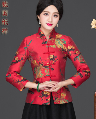 创艺旗袍上衣牛皮纸版纸春秋款