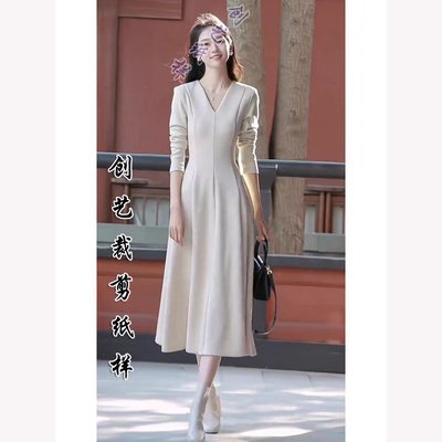 裁缝纸样连衣裙牛皮纸温柔风女装
