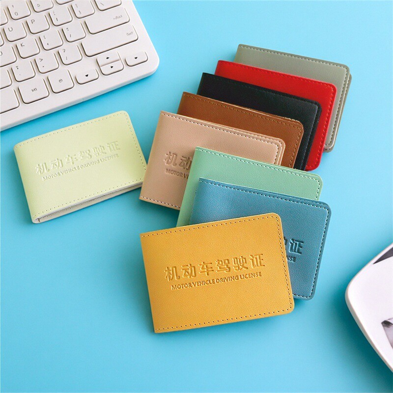 车缝线驾驶证皮套LOGO个性定制