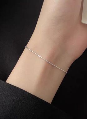 蛇骨链细款手链女手饰小众设计学生闺蜜送礼物配饰