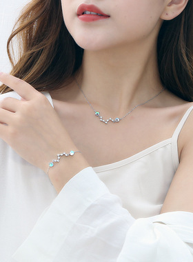 北斗七星韩版学生森系锁骨链