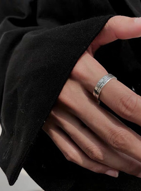 罗马数字小众设计师风男女款戒指