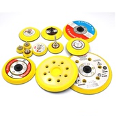 1寸2寸3寸4寸5寸6寸气动打磨机粘盘植绒砂纸磨片底盘 吸盘自粘盘