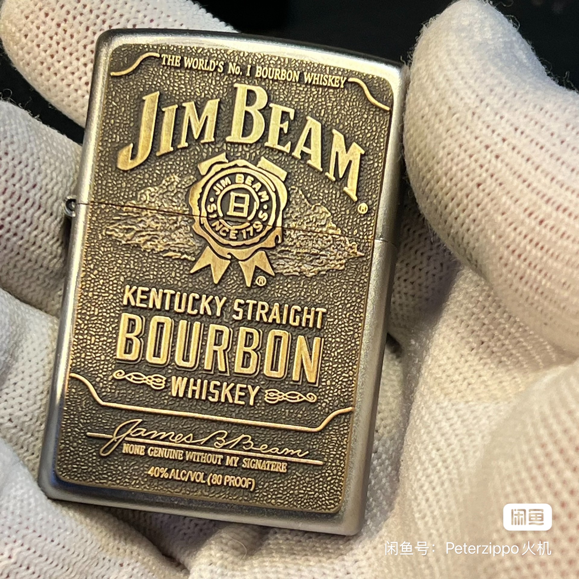 多年老店Peter正品Zippo芝宝打火机美版200-042惊喜徽章 占边锡标