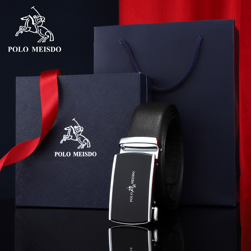 polomeisdo保罗男皮带自动扣腰带正品高档百搭时尚年轻人裤带男潮