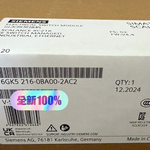 6GK5216-0BA00-2AC2，全新原装未开封，—议价