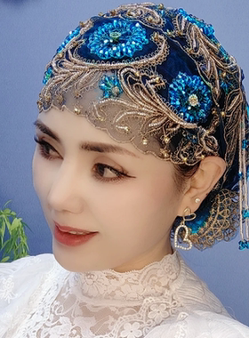 回族帽子包头帽鱼尾帽流苏帽子