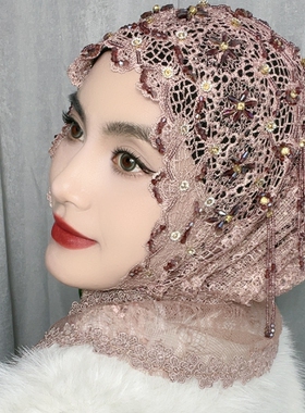 手工帽子女遮发帽披肩帽包头帽