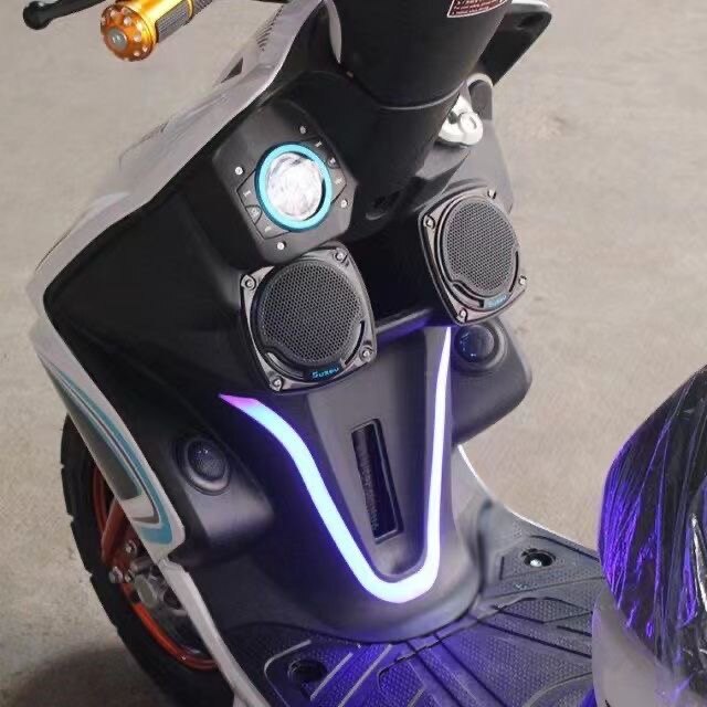 战速摩托车电动车蓝牙音响改装音乐工具箱喇叭低音炮鬼火路虎