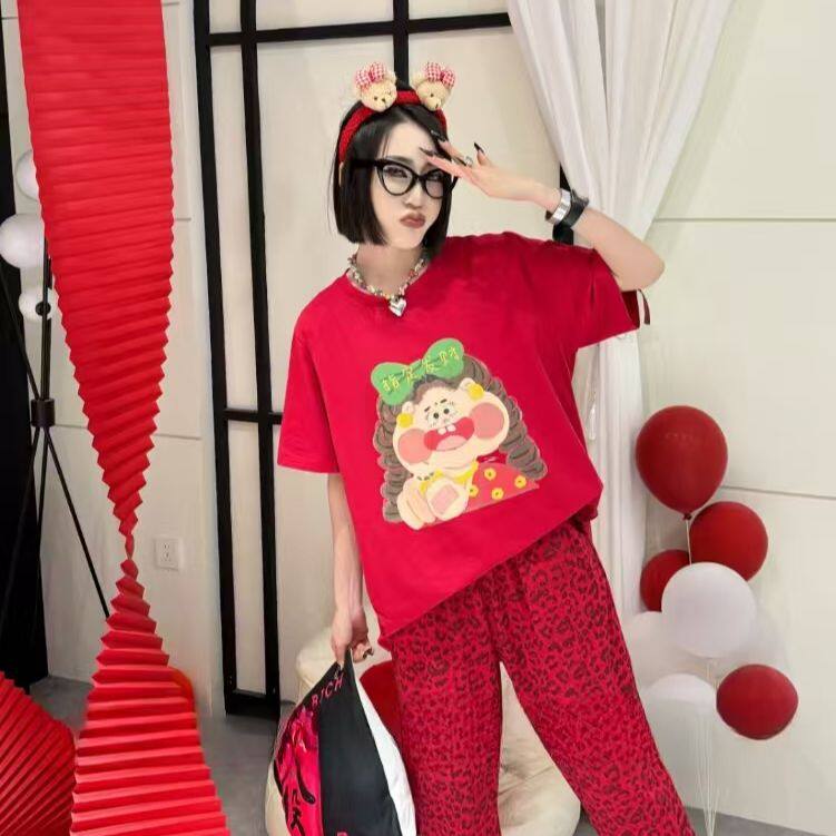 加肥加大码胖妹妹睡衣春夏秋冬季睡衣/家居服套装