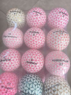 高尔夫二手球樱花球花瓣三层球9 10成新12个一包打比赛球远距离