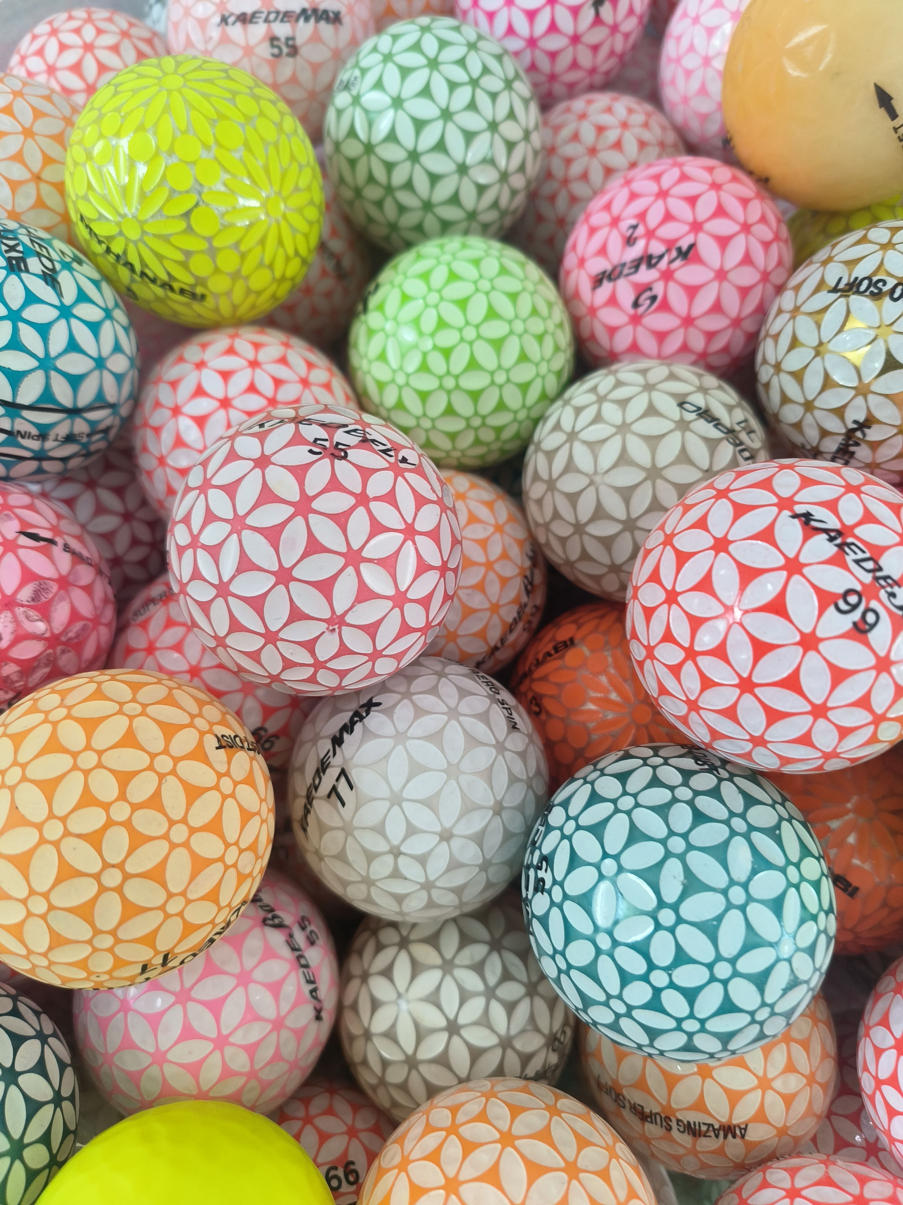 二手高尔夫球3层球8/10成新Volvik半边月彩球超级漂亮高尔夫球