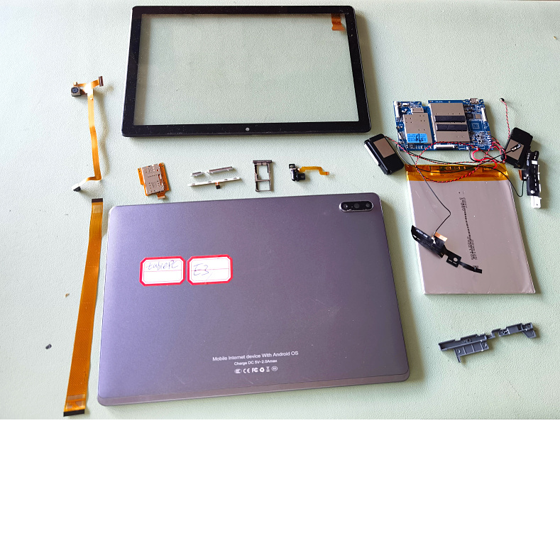 适用于 国产tablePC E3 平板 屏幕 后盖 像头主板 电池 卡托 按键