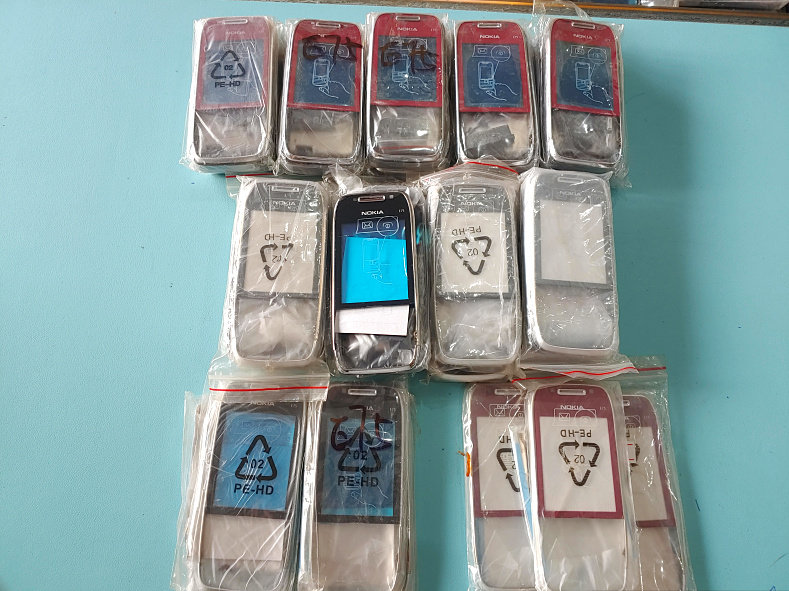 适用于 诺基亚 E75 前框 后框 外壳 后盖全套壳子 前+中+后