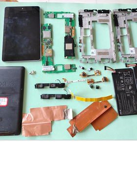 谷歌7 Nexus7 一代平板 屏幕总成 A框 后框 摄像头 喇叭主板 排线
