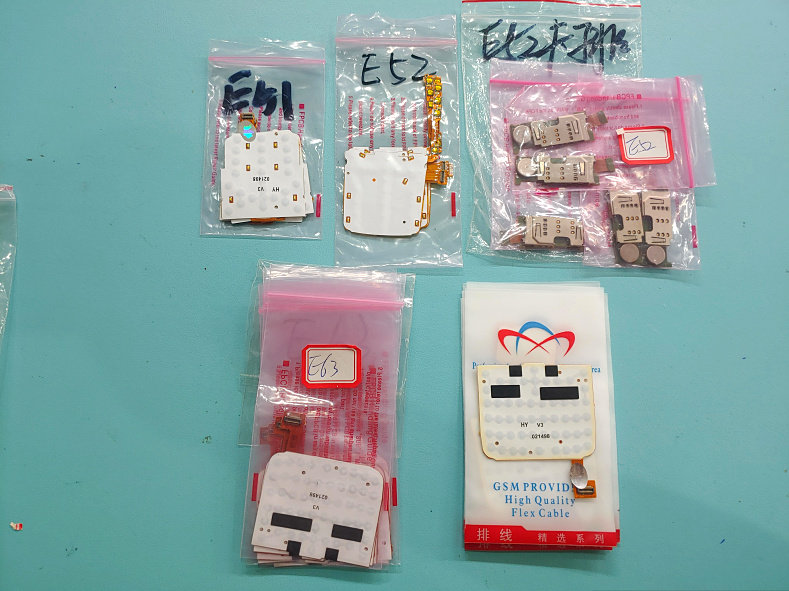 适用于 诺基亚 E51 E52 E63小板排线 卡槽 键盘按键小板数字排线