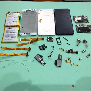 适用于 OPPO R9S 主板 像头 小板 听筒 振动器 连接线 电池 按键