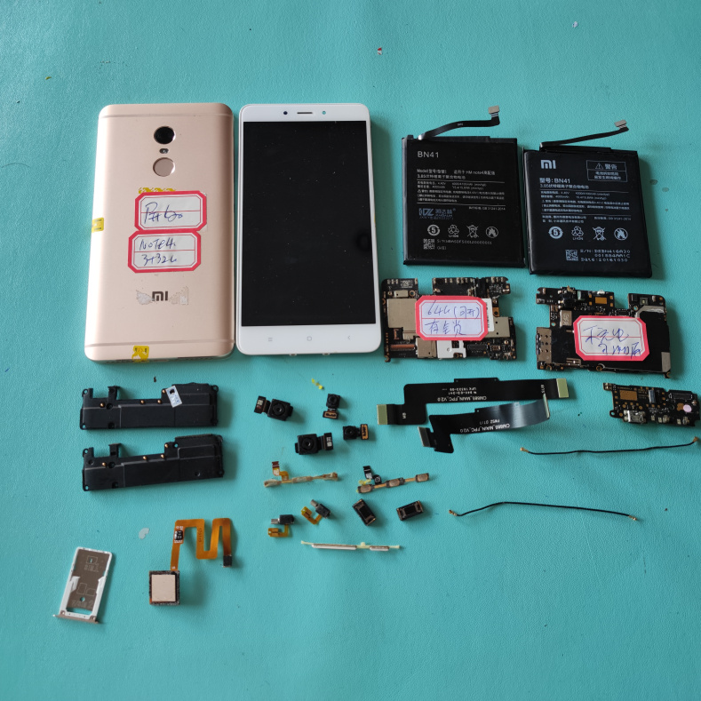 适用于 小米 红米Note4  屏幕 主板 电池 喇叭 卡托 摄像头 排线