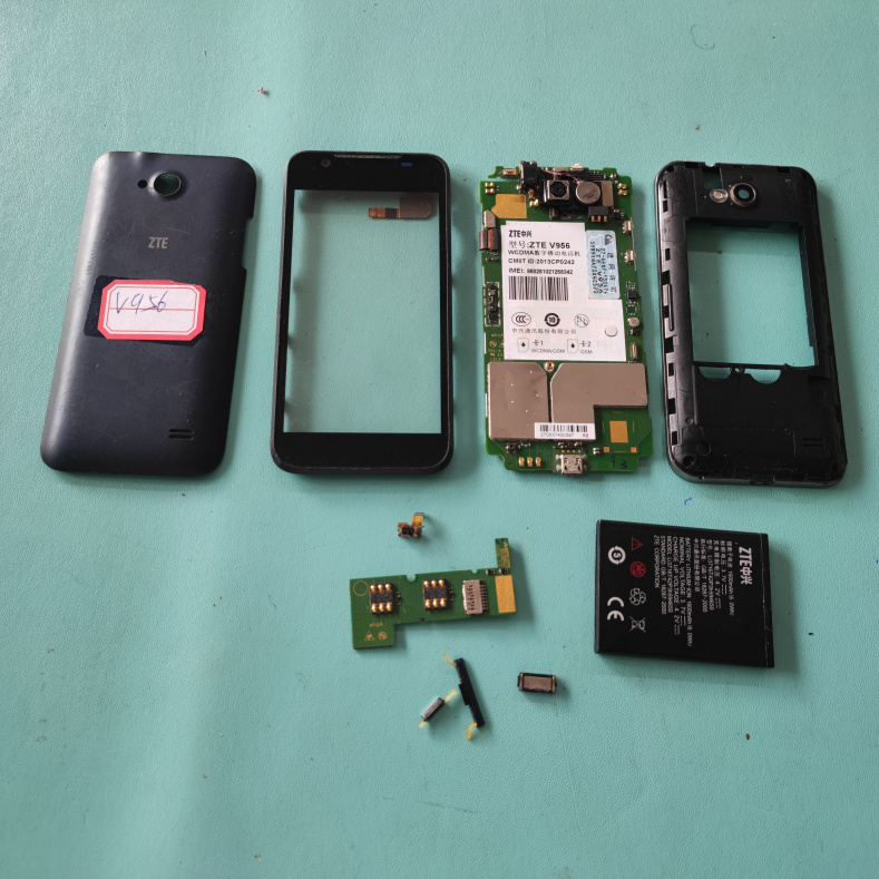 适用于 中兴 V956 主板 屏幕 电池 后框 后盖 听筒 摄像头咪头线