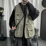 假两件男工装夹克帅气春秋ins港风韩版慵懒上衣潮流外套WT08-P70，男装夹克，星座1008-1